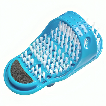 Bathroom Foot Care Tool Easy Feet Massager Clean Slipper with Scrubber Brush